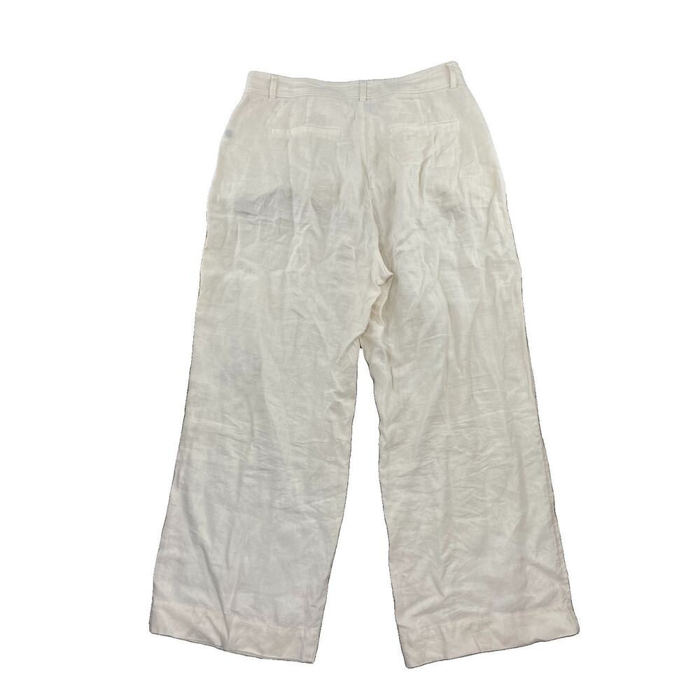 Everlane Women Size 14 Linen Pants Wide Leg 28 Inseam Lightweight 66-33